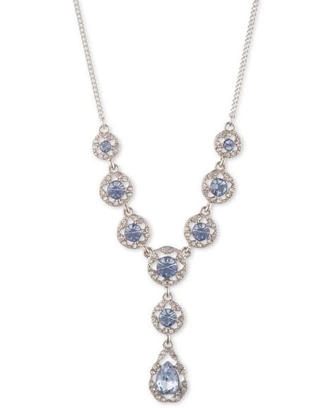 givenchy crystal lariat necklace.